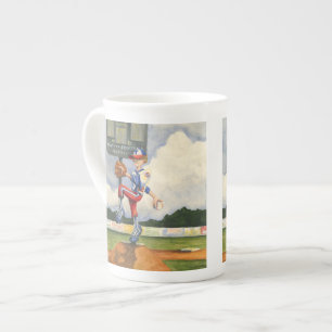 Tasse En Porcelaine Pitcher de baseball sur Mound par Jay Throckmorton