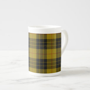 Tasse En Porcelaine Plaque noire jaune tartan MacLeod