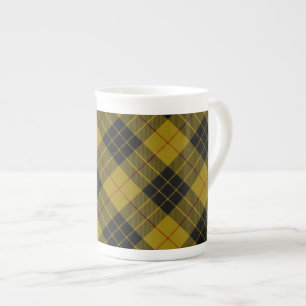 Tasse En Porcelaine Plaque noire jaune tartan MacLeod