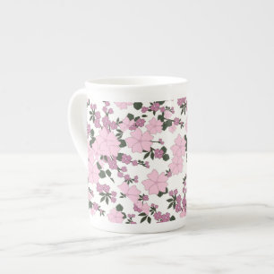 Tasse En Porcelaine Plutôt rose Floral