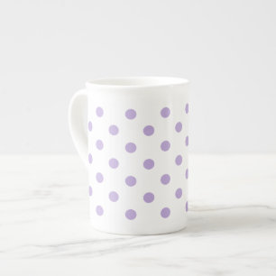 Tasse En Porcelaine Point de polka de lavande de cottage