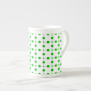 Tasse En Porcelaine Points verts en pois, motif à pois, pois, pointill