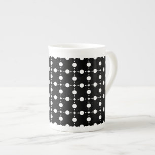 Tasse En Porcelaine Pois blancs, Motif à points Polka, points, pointil