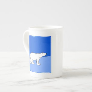Tasse En Porcelaine Polar Bear Mom and Cub Peinture - Wildlife Art