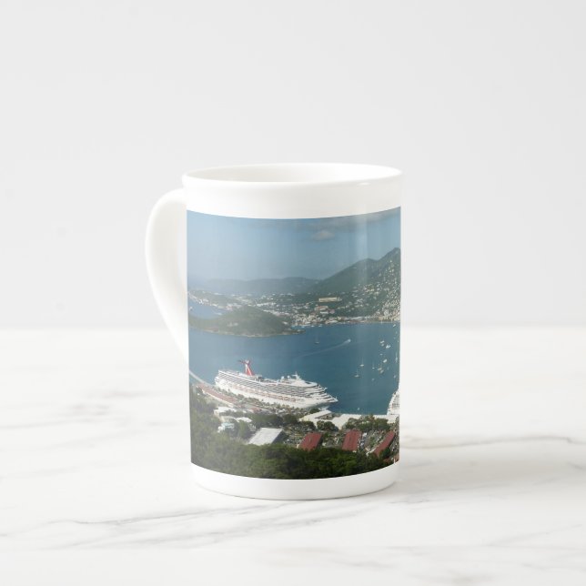 Tasse En Porcelaine Port à St. Thomas Îles Vierges américaines (Devant gauche)
