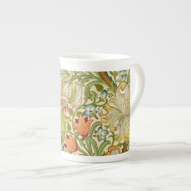 Tasse En Porcelaine Pre-Raphaelite d'or de cru de lis de William (Devant droit)