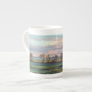 Tasse En Porcelaine Prés grands de lac - tasse de porcelaine tendre
