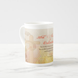 Tasse En Porcelaine Prêtre, 50e anniversaire de la bénédiction de l