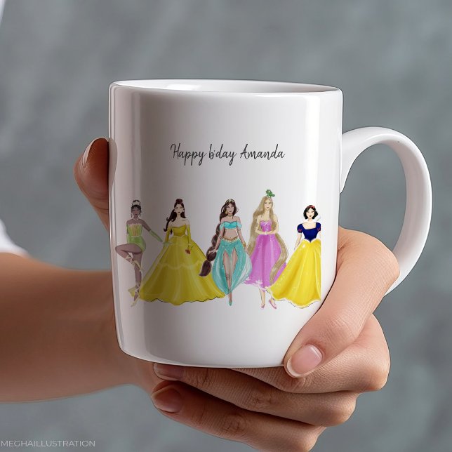 Tasse En Porcelaine princesse, anniversaire (Créateur téléchargé)