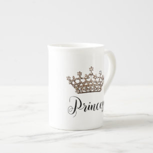 Tasse En Porcelaine "Princesse" Tiara Design