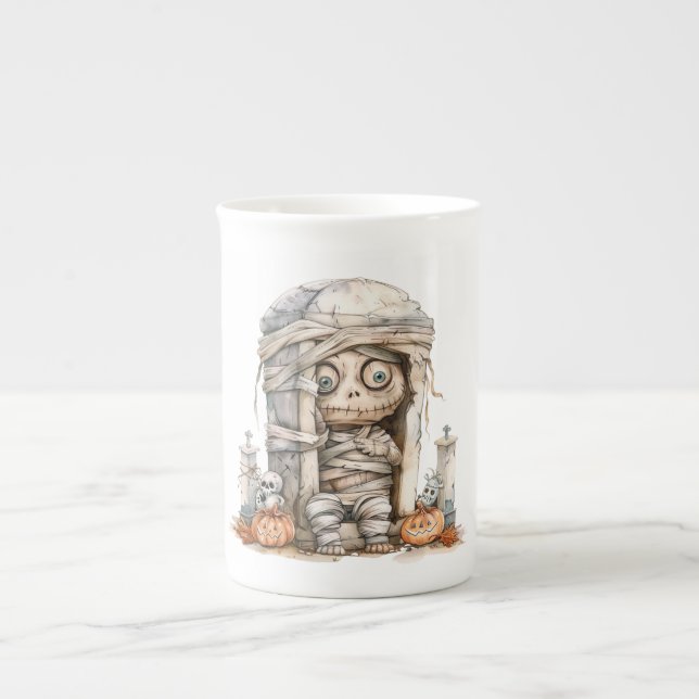 Tasse En Porcelaine Problème Tombside - Mummy Mischief & Mini Monsters (Devant)