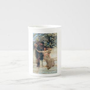 Tasse En Porcelaine Promesse du printemps (Homme romantique et femme)