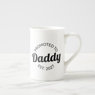 Tasse En Porcelaine Promu Papa 2027 Nouveau Papa Baby Shower Je