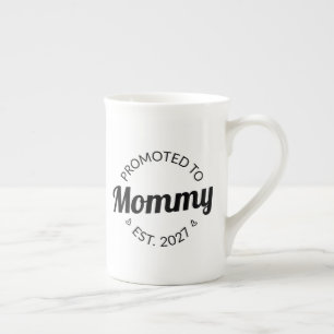 Tasse En Porcelaine Promue Maman dès 2027 Annonce de Nouvelle Maman Je