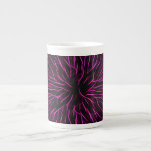Tasse En Porcelaine Radio rose Fire Flower Abstract