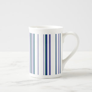Tasse En Porcelaine Rayures Modernes Branchées