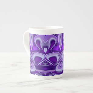 Tasse En Porcelaine Rêves de fleurs violettes