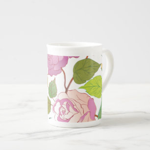 Tasse En Porcelaine Rose 17