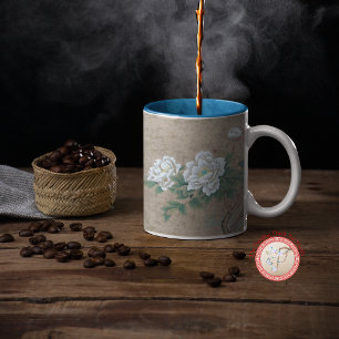 Tasse En Porcelaine Rose blanche