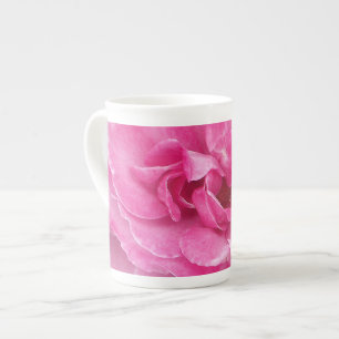 Tasse En Porcelaine Rose de jardin rose