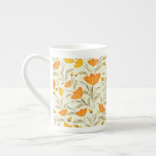 Tasse En Porcelaine Rose jaune
