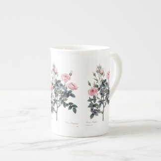Tasse En Porcelaine Rose Pink Rosa Pomifolia Redoute