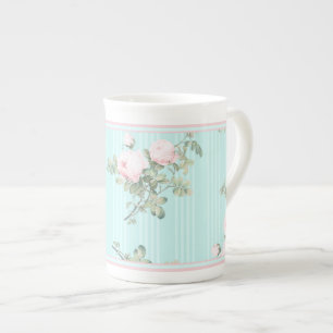 Tasse En Porcelaine Roses chics minables de porcelaine décorative de
