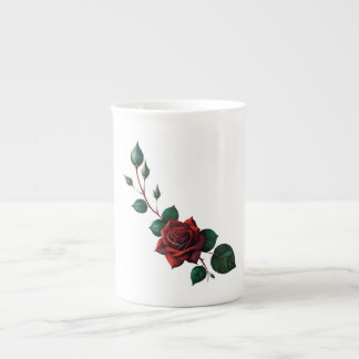 Tasse En Porcelaine Roses rouges