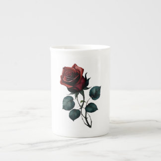 Tasse En Porcelaine Roses rouges