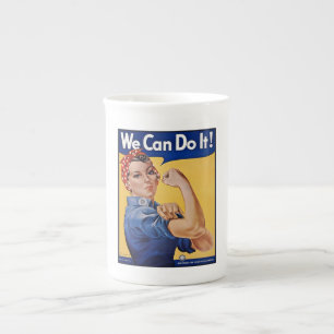 Tasse En Porcelaine Rosie le Riveter : Une femme forte pour l'autonomi
