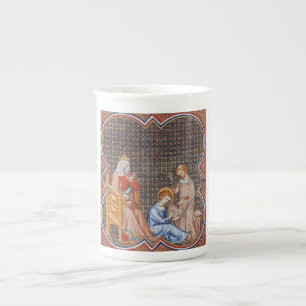 Tasse En Porcelaine Saint Louis IX de France Protecteur des Rois Art