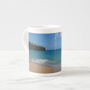 Tasse En Porcelaine Saint Lucia Beach Paysage tropical