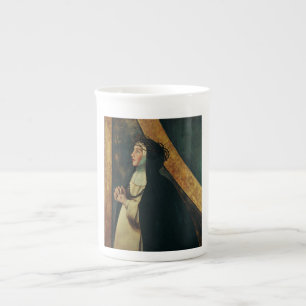 Tasse En Porcelaine Sainte Catherine de Sienne par Juan Bautista Maino