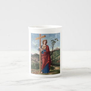 Tasse En Porcelaine Sainte Hélène avec la Vraie Croix Art sacré