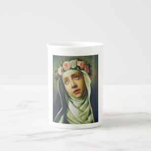 Tasse En Porcelaine Sainte Rose de Lima L'Ange du Pérou Beaux-Arts