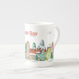 Tasse En Porcelaine Scène hivernale