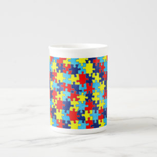 Tasse En Porcelaine Sensibilisation sur l'autisme-Puzzle par Shirley T
