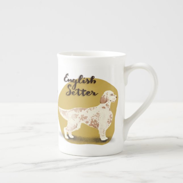 Tasse En Porcelaine Setter anglais (Droite)