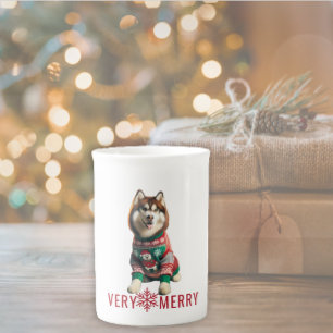 Tasse En Porcelaine Sibérie Husky Holiday