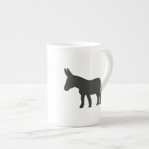 Tasse En Porcelaine Silhouette d'une mule