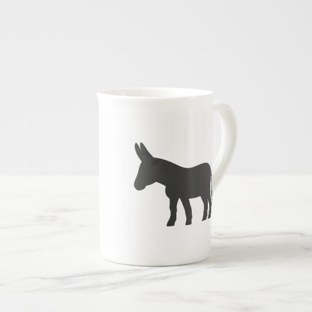 Tasse En Porcelaine Silhouette d'une mule (Devant droit)
