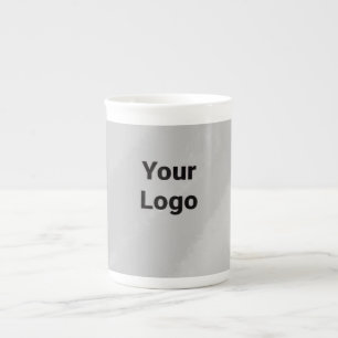 Tasse En Porcelaine simple minimum ajouter votre texte monogramme phot