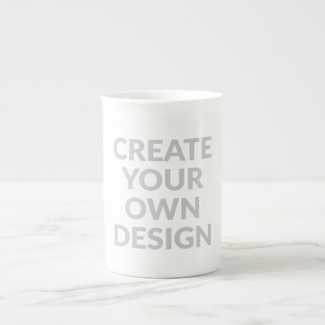 Tasse En Porcelaine Simplement - Créez votre propre  (Devant)