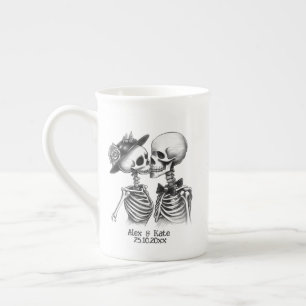 Tasse En Porcelaine Skeleton Couple