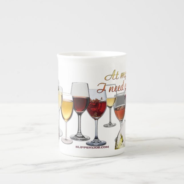 Tasse En Porcelaine SlipperyJoe's Vins Verres de raisins fermentés vin (Devant)