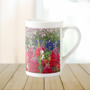 Tasse En Porcelaine Snapdragon Coloré Jardin Floral