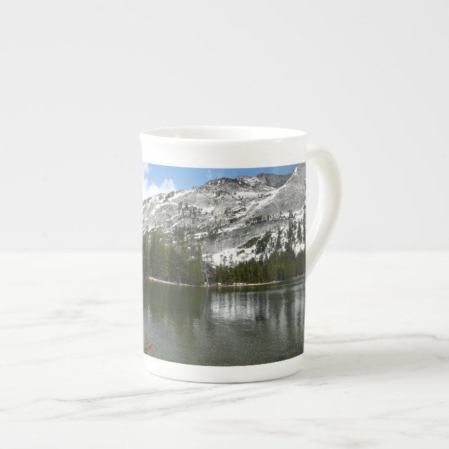 Tasse En Porcelaine Snowy Tenaya Lake Yosemite National Park Photo (Devant droit)