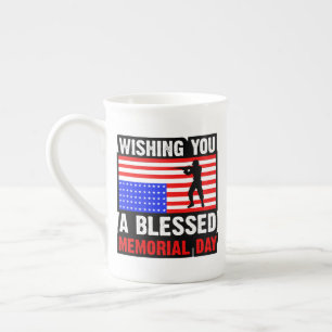 Tasse En Porcelaine Souhaitez-Vous Un Blessed Memorial Day-62237