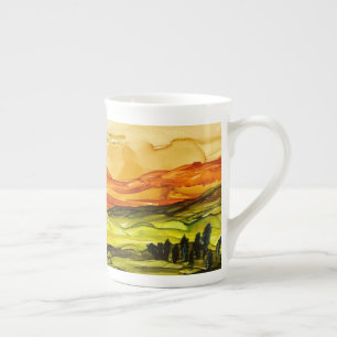 Tasse En Porcelaine Sous le soleil toscan