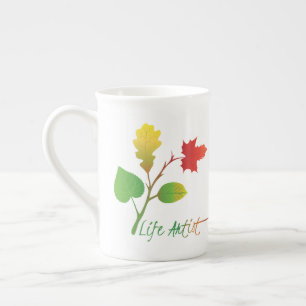 Tasse En Porcelaine Soyez un artiste de la vie Citation Inspirante, av